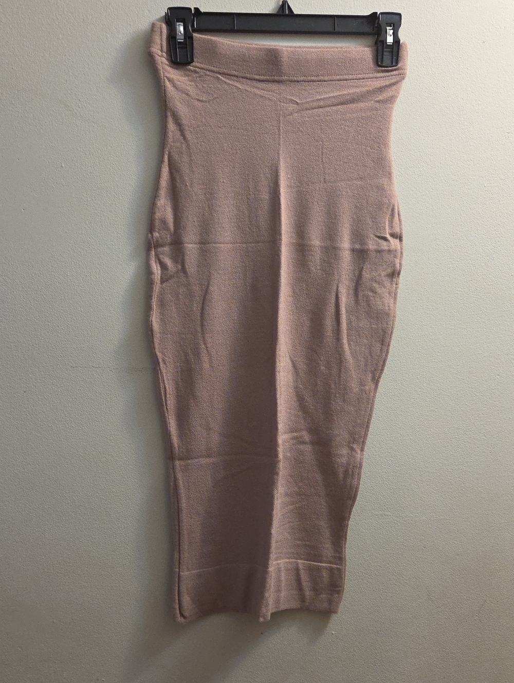 PrettyLittleThing Blush Pink Knit Pencil Skirt